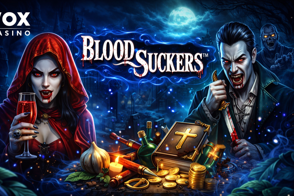 Blood Suckers slot vampire theme symbols bonus features
